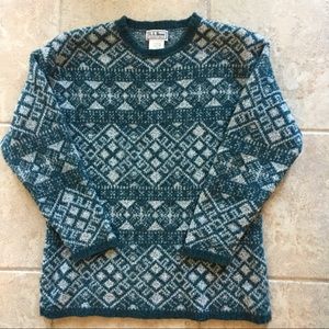 Vintage LL Bean Nordic Fair Isle Sweater
